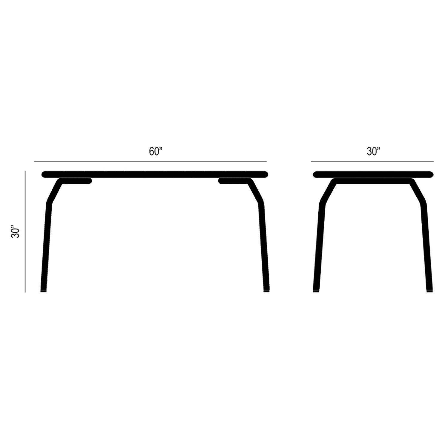 Sling Outdoor Table Product Silhouette