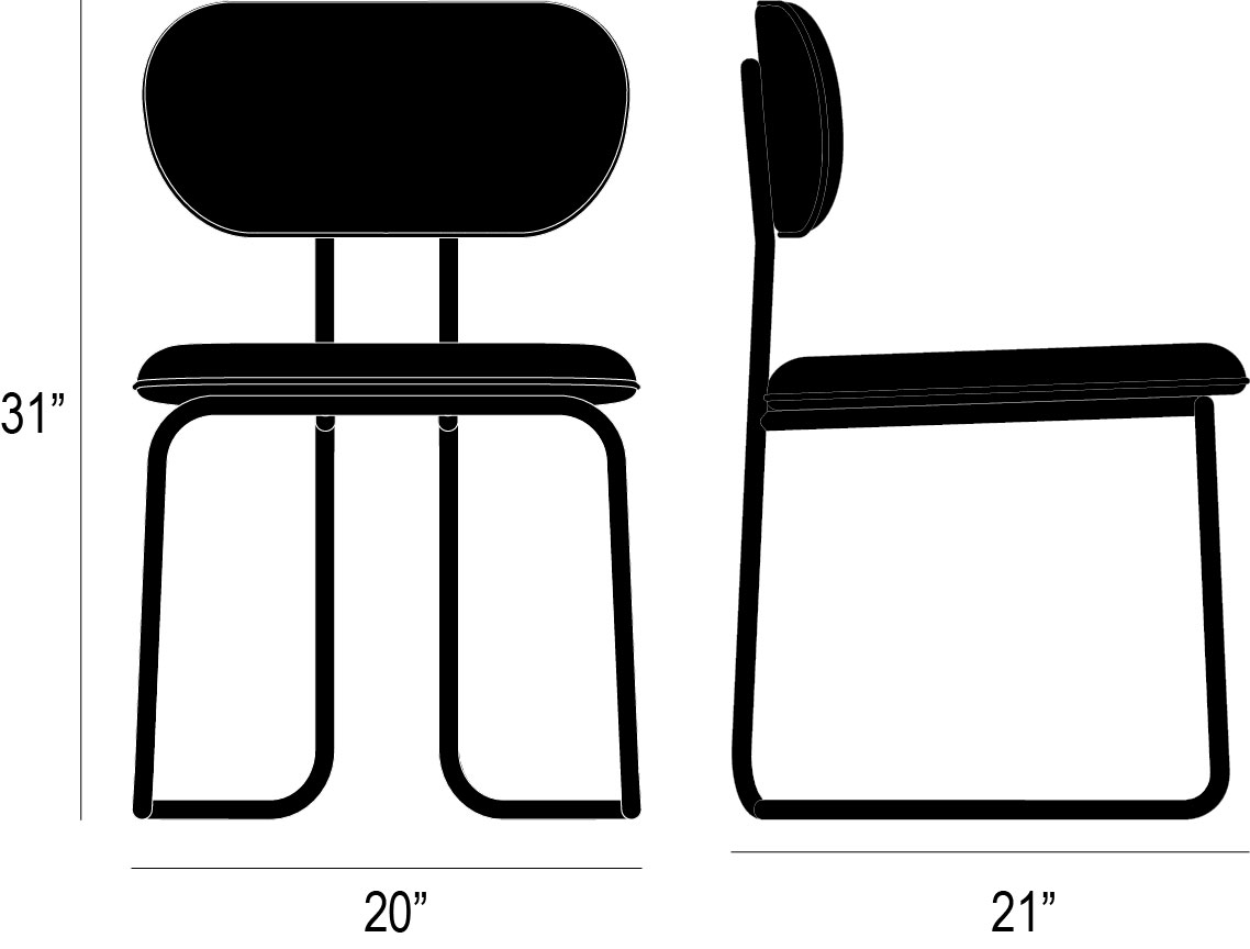 Arcade Chair Product Silhouette
