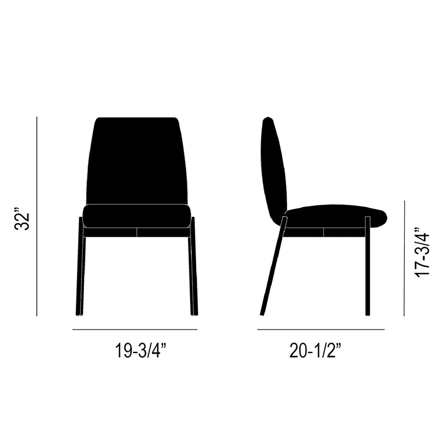 Capri Dining Chair Product Silhouette