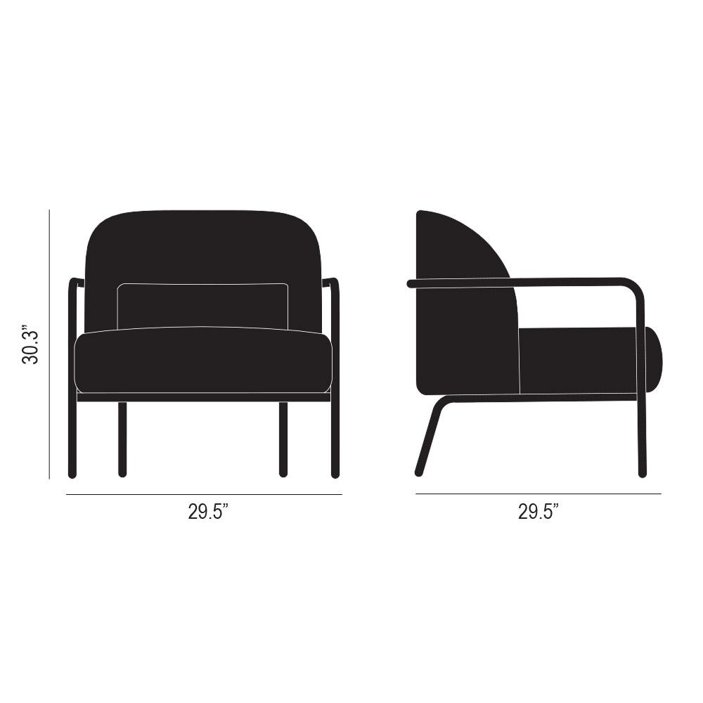 Circa Lounge Chair Product Silhouette