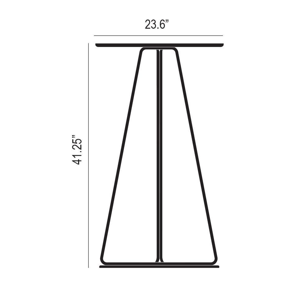 Delta Bar Table Product Silhouette