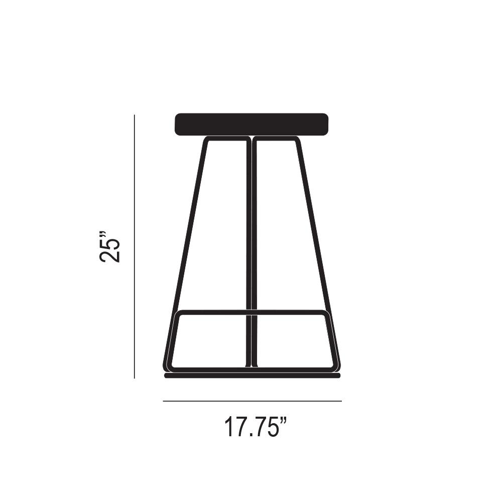 Delta Counter Stool Product Silhouette