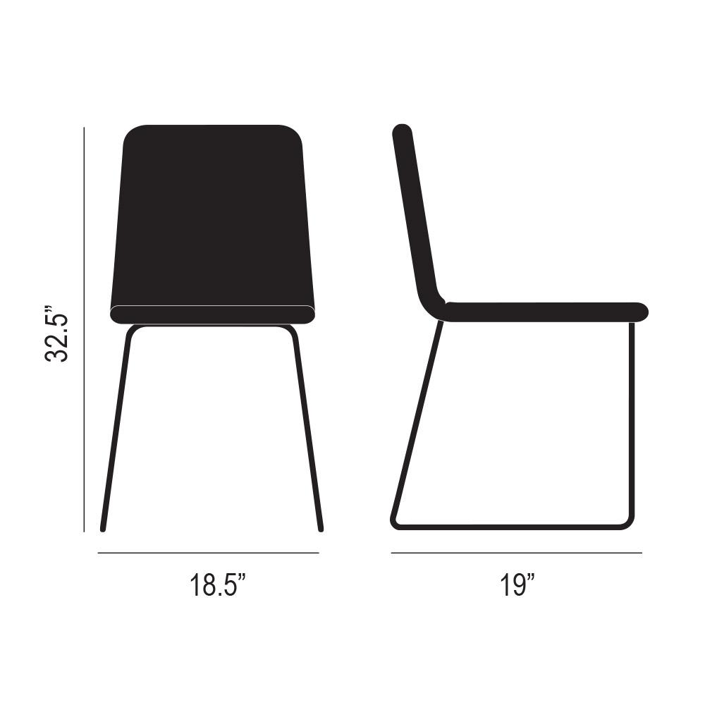 Lolli Dining Chair Product Silhouette