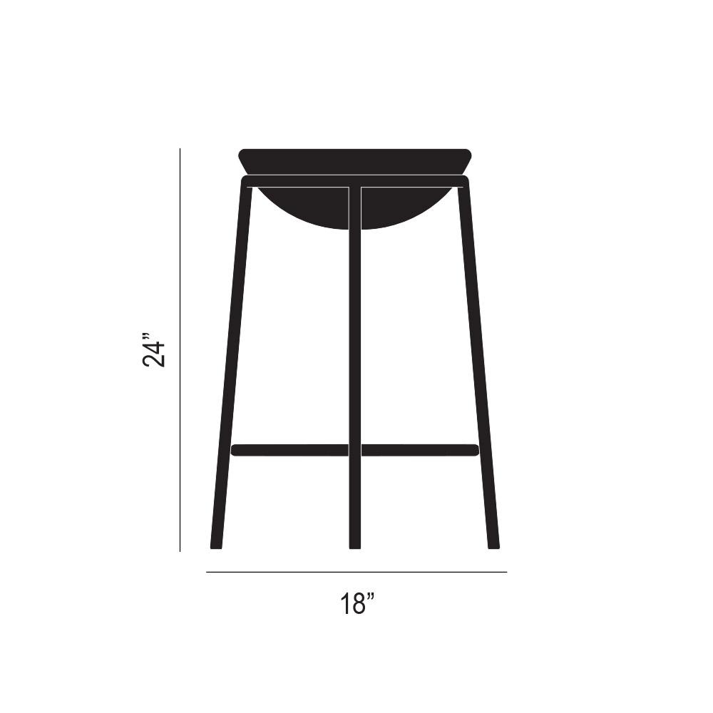 Roto Counter Stool Product Silhouette
